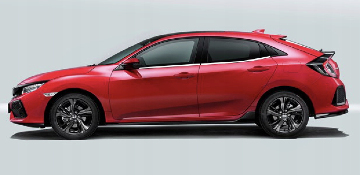 Strisce cromate Honda Civic X installate