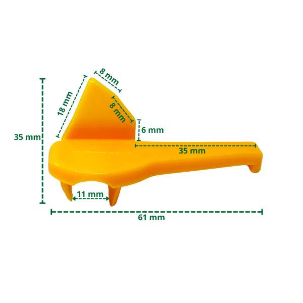 Cache en plastique pour pied de montage type AT - M-stop-0062