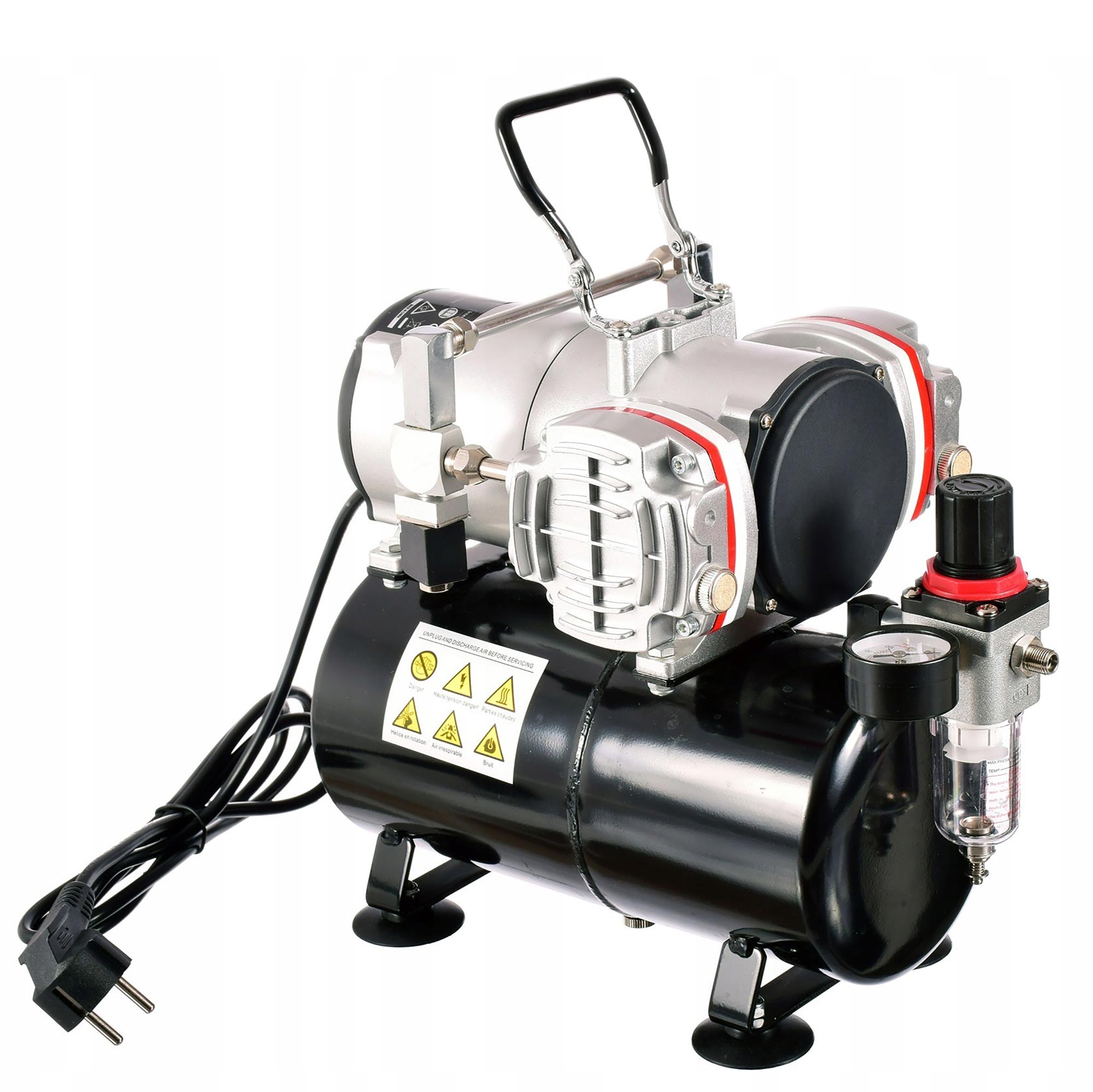 2-Kolben Airbrush-Kompressor mit 3L Tank AS-28A EFFICIENT
