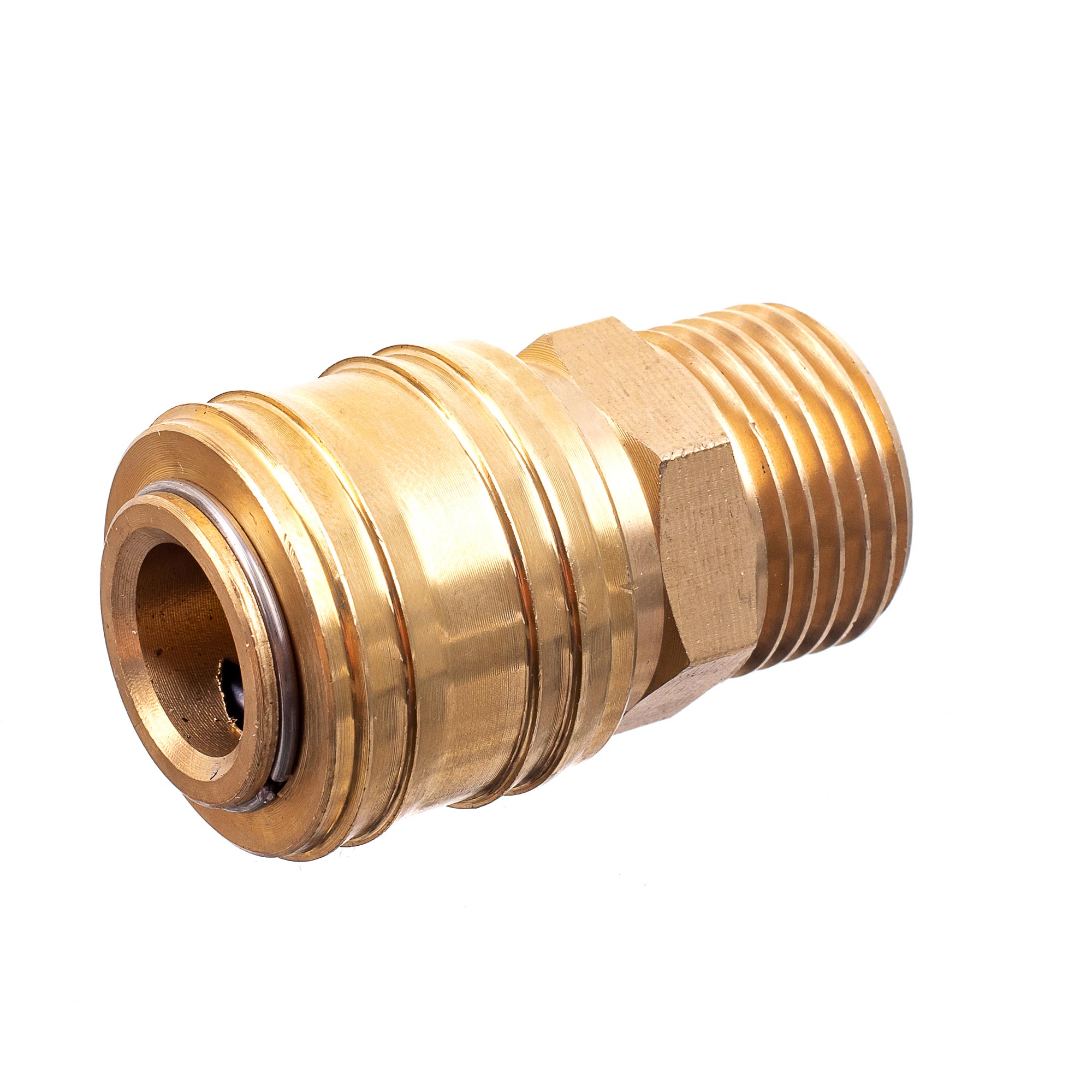 RACCORDO RAPIDO PNEUMATICO CONNETTORE ARIA FEMMINA 1 2 POLLICE OTTONE