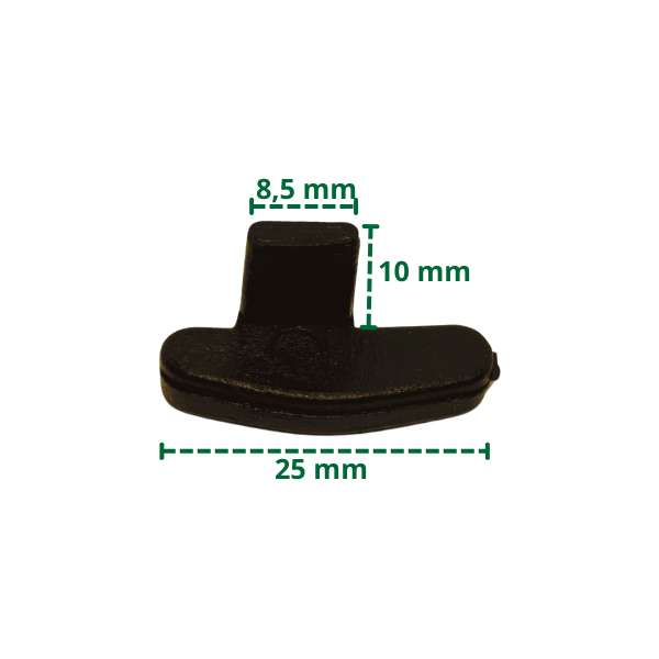 Cache en plastique pour pied de montage type AN – M-stop-0055