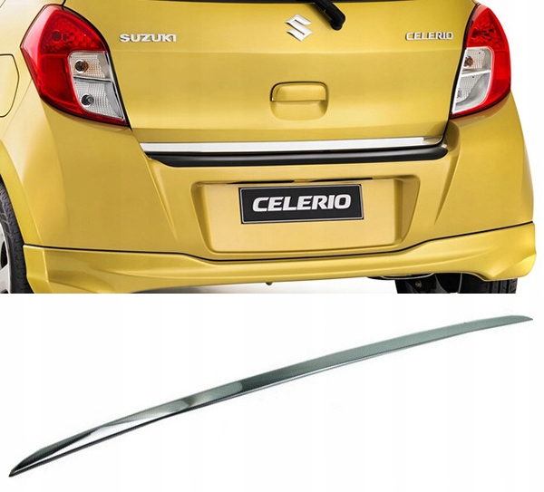 Details der Chromleiste für den Kofferraumdeckel des Suzuki CELERIO