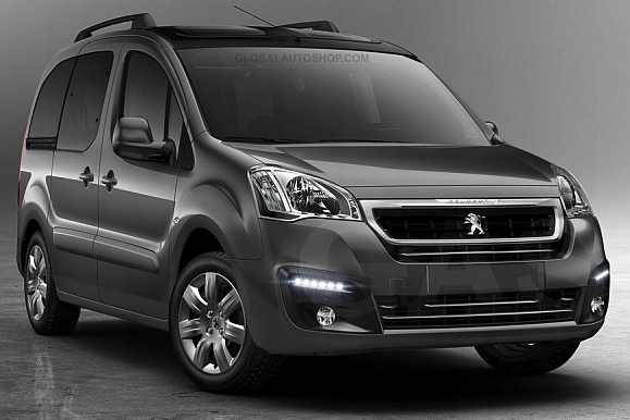 Peugeot Partner Tepee Chrom-Kühlergrillstreifen