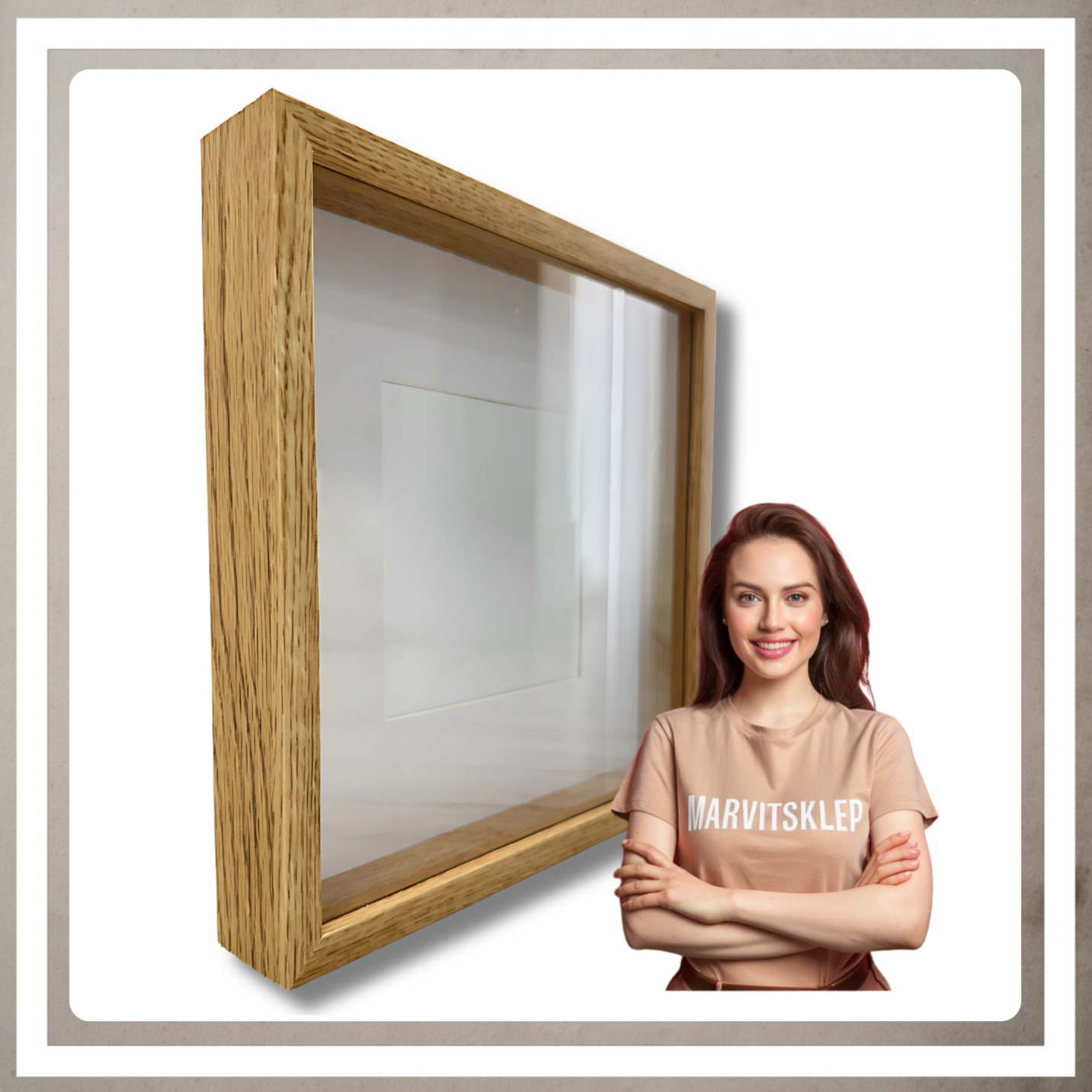 Cornice 3D Profonda Da Riempire – 20x29 Cm Interna, Profondità 3 Cm, Nera, In Legno Composito, Per Oggetti E Foto