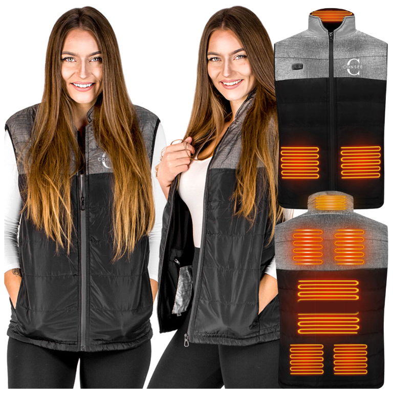 ZHODADA Chaleco Calefactor Para Mujer, Chaquetas Calefactoras USB