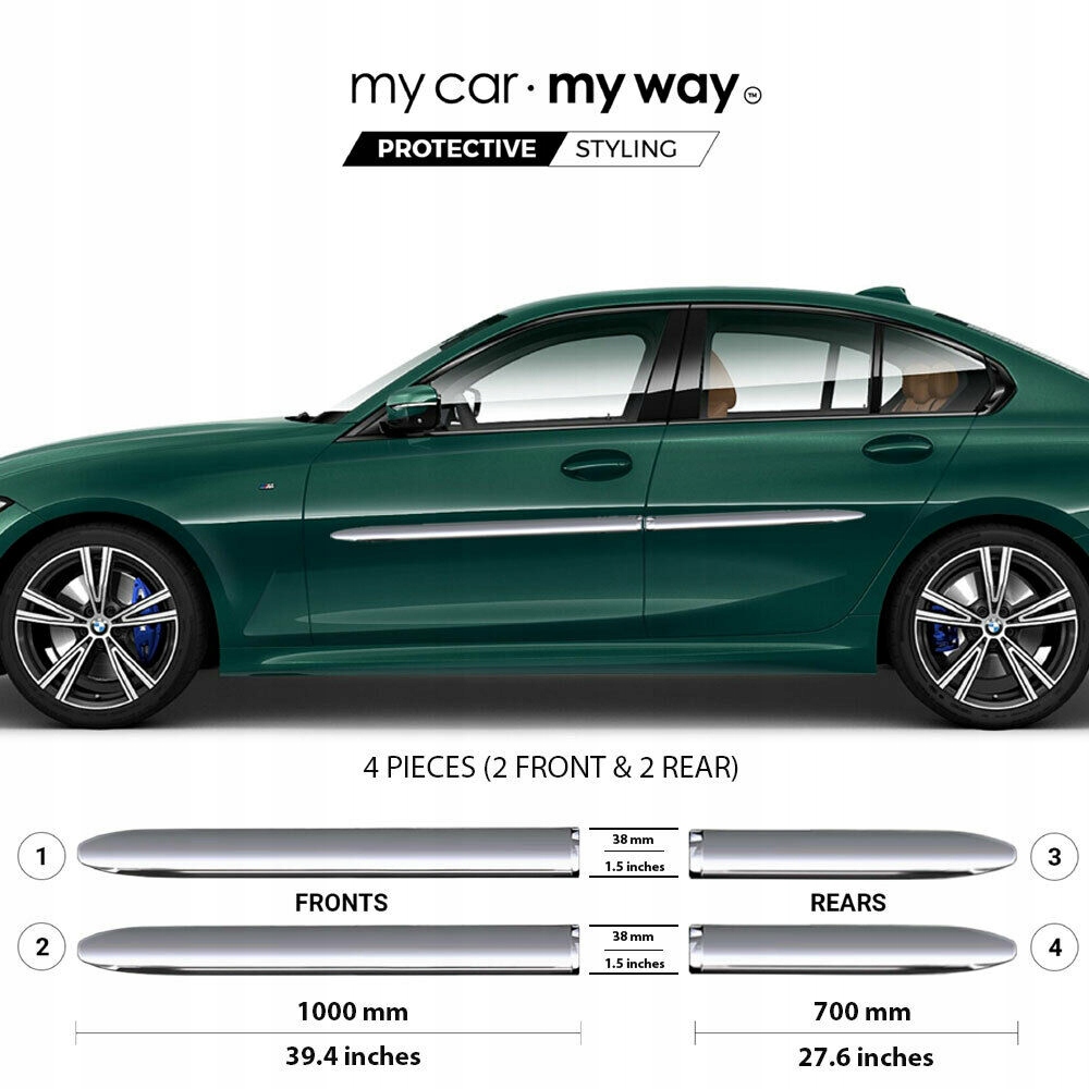BMW 3 2019+ con strisce cromate