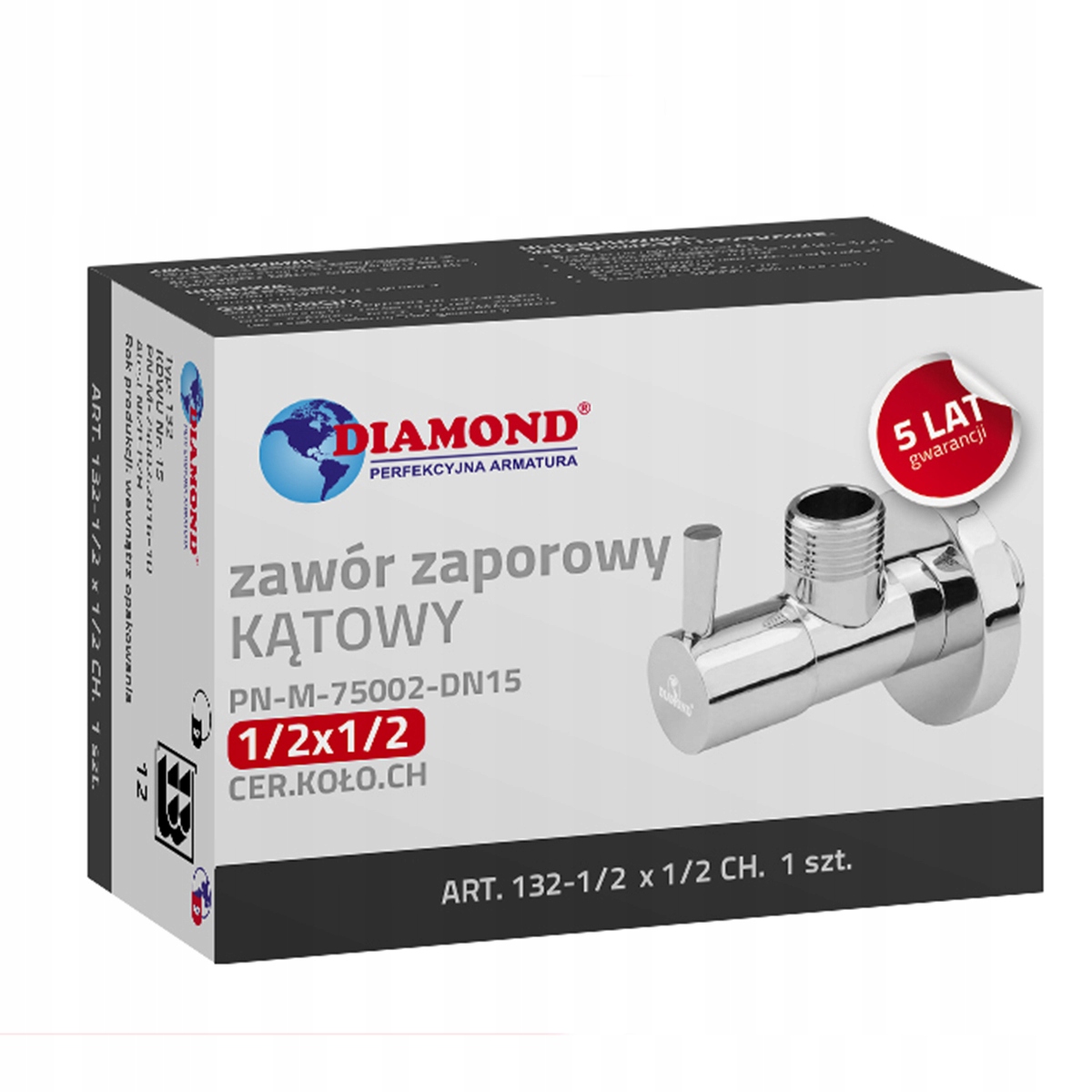 BALNEO - Valvola Angolare Con Testa Ceramica 1/2 X 3/4 Argento - Foto 9