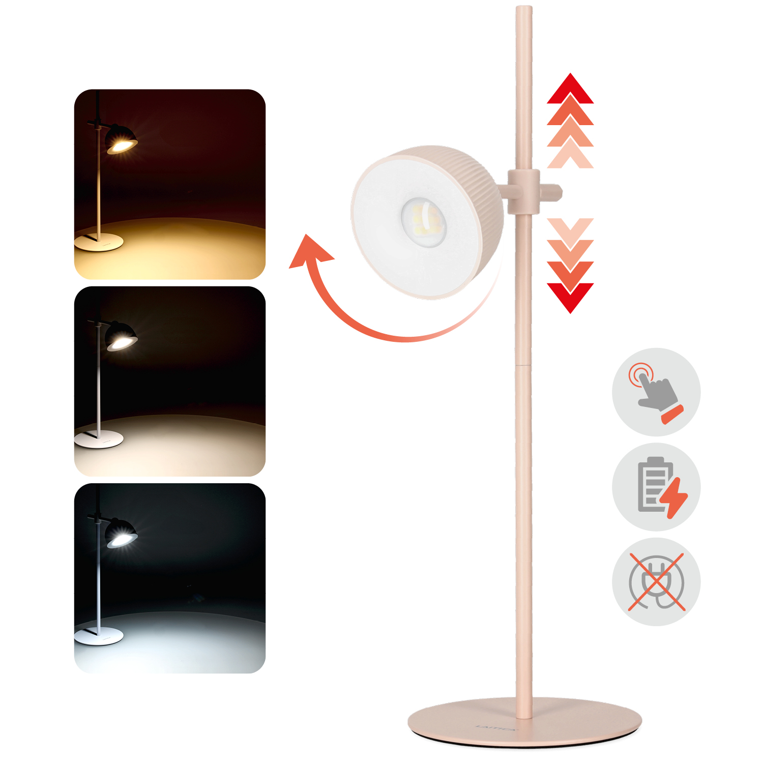 Regolazione del colore della luce nella lampada Orbi