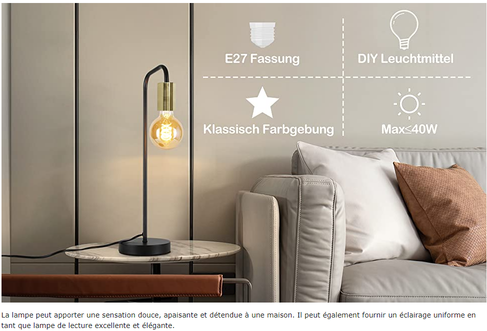 Lampe de table vintage