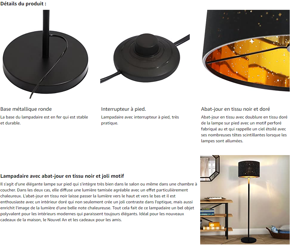 Lampadaire ZMH