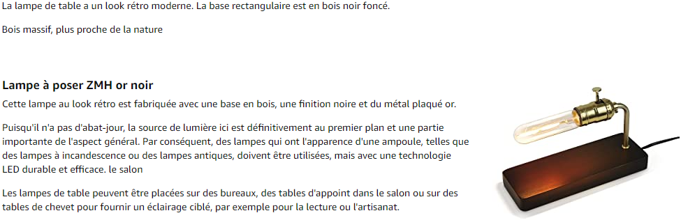Lampe de bureau ZMH 5