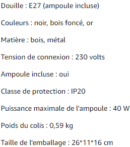 Lampe de bureau ZMH 3