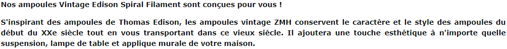 Ampoule LED Vintage Edison