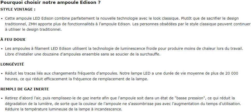 Ampoule LED Vintage Edison