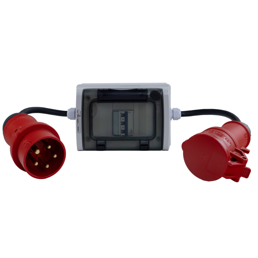 32A Schutzübergangsadapter 2x 230V Stecker Google