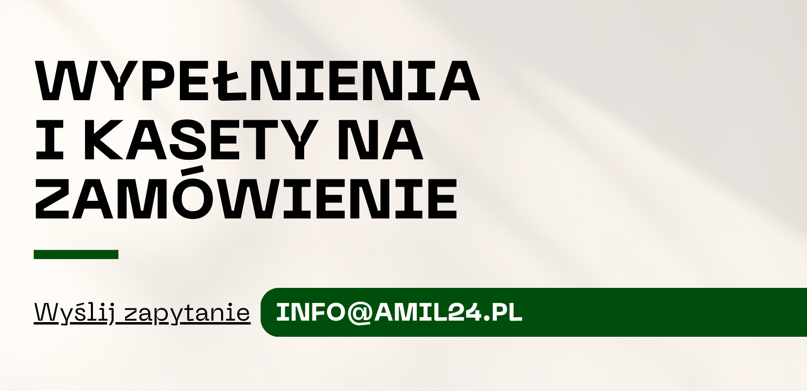 WYPEŁNIENIA PIANKOWE I KASETY NA ZAMÓWIENIE