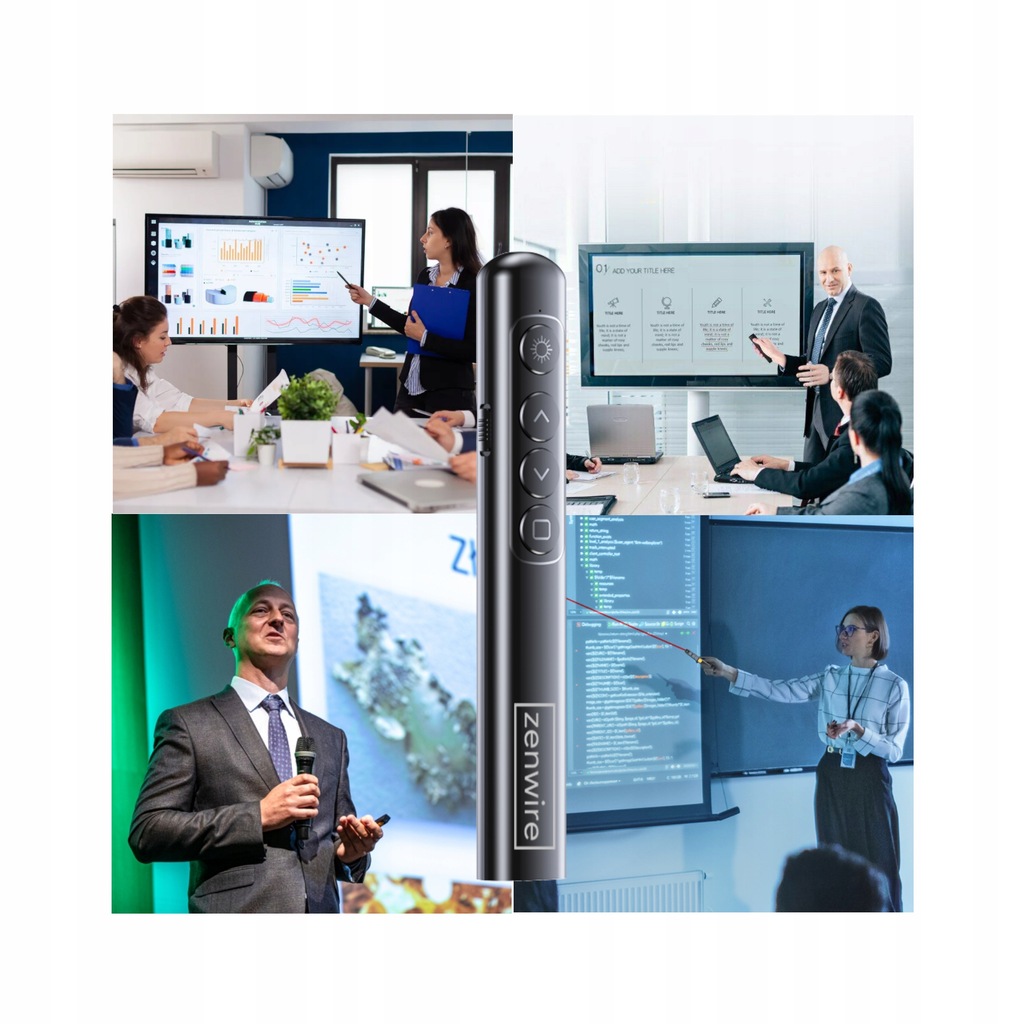 Control remoto para presentador con puntero láser USB inalámbrico Zenwire S9 - Foto n.° 7