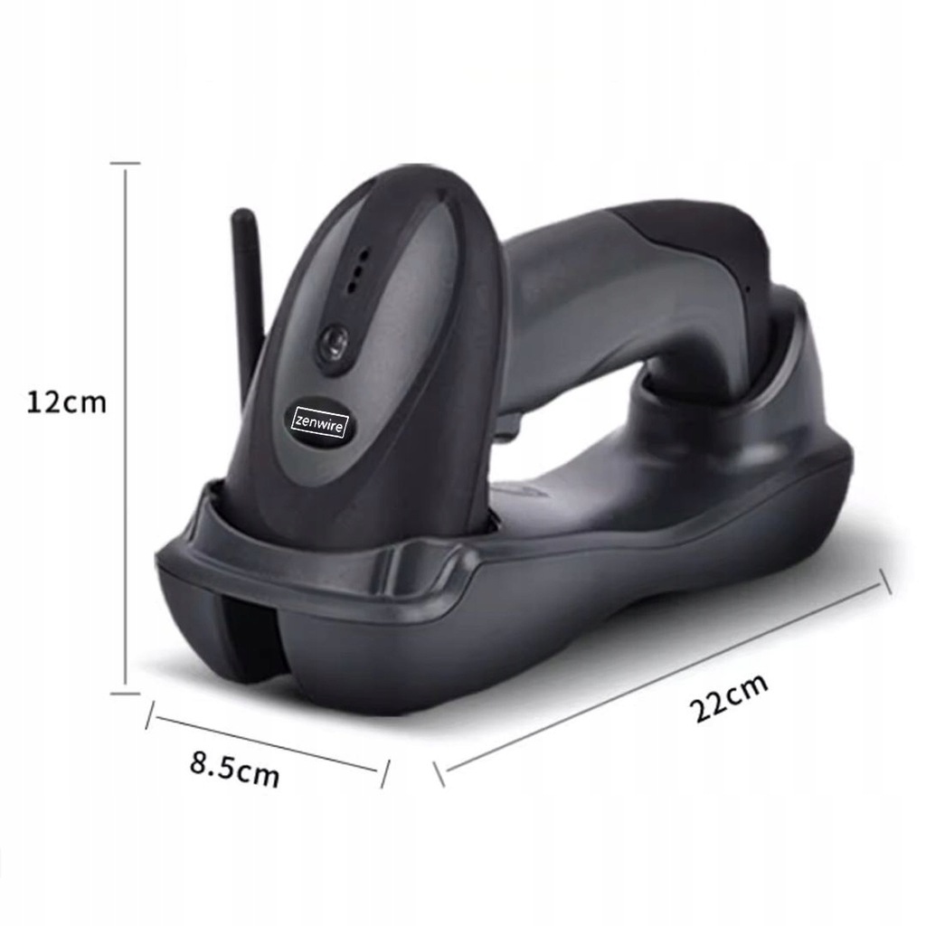 Scanner di codici a barre EAN 1D wireless Zenwire W903 con docking station USB - foto 6