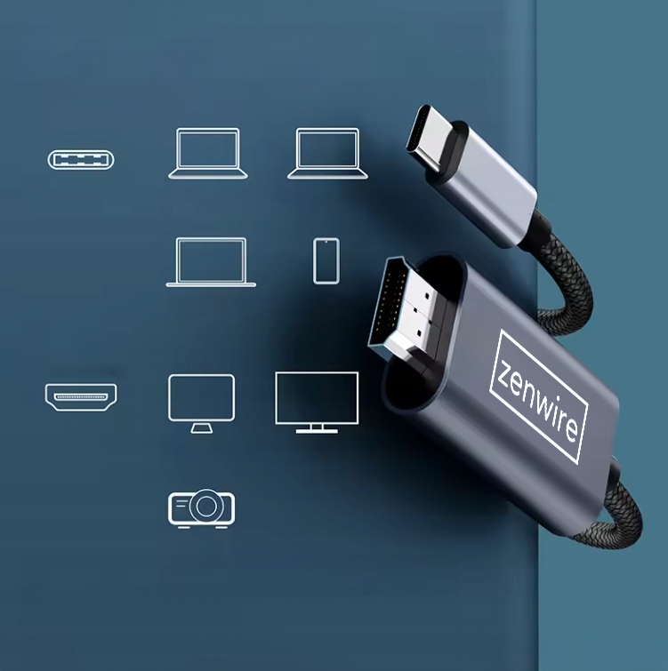 Adaptador de cable USB-C HDMI 4K 60Hz MHL DEX para teléfono Macbook Aplicación USB, FireWire