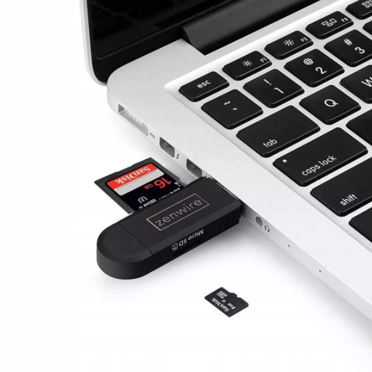 Lecteur de cartes mémoire SD 5 en 1, clé USB, adaptateur OTG Micro USB, USB-C, producteur MicroSD TF Zenwire