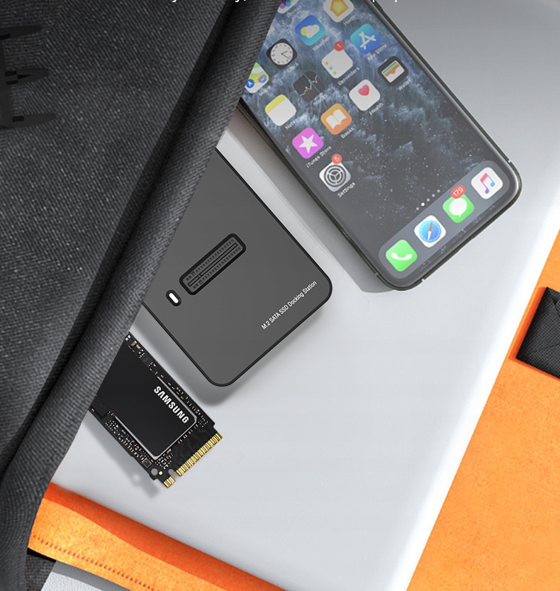 M2 nvme PCIe/sata ngff SSD-Adapter-Laufwerksschacht M.2 USB-C 10 GB/s Gehäuse Zenwire - Foto Nr. 6
