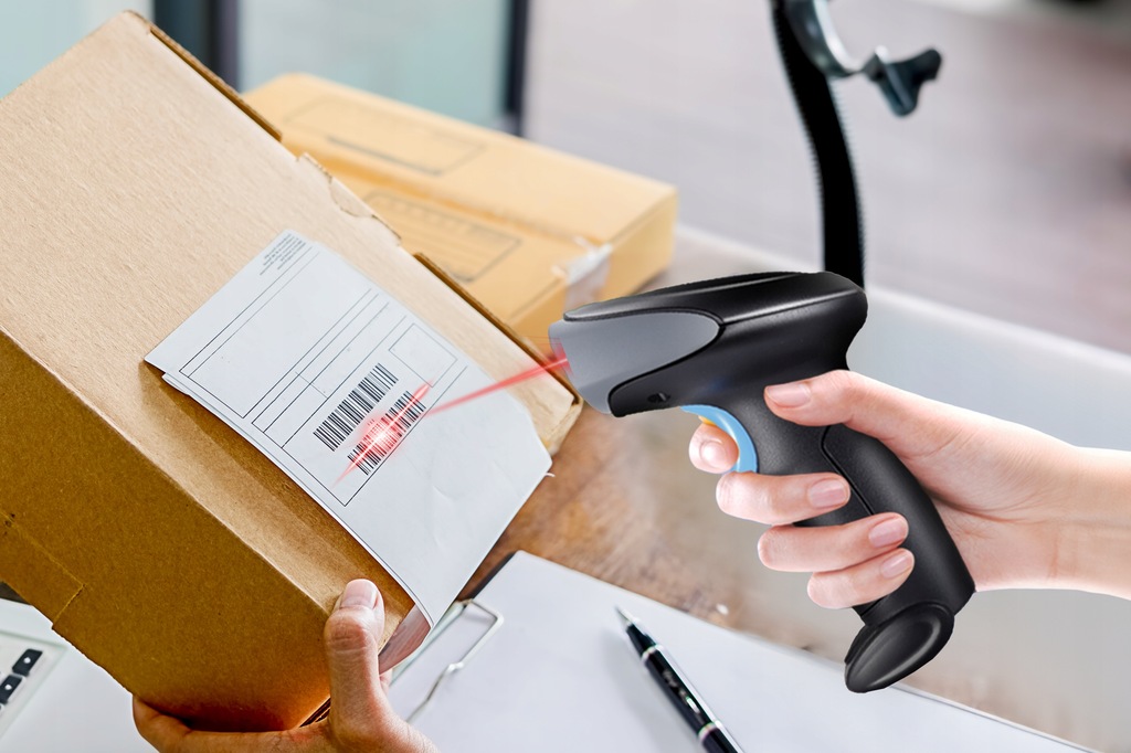 Barcode Scanner Reader Stationary Laser EAN USB Wired 1D J13 - photo 4
