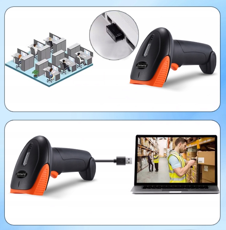 Zenwire W213 SANS FIL 1D 2D WiFi USB Lecteur de codes-barres et QR - photo 10