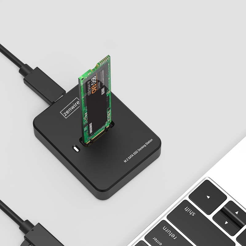 M2 nvme PCIe/sata ngff SSD-Adapter-Laufwerksschacht M.2 USB-C 10 GB/s Gehäuse Zenwire - Foto Nr. 7
