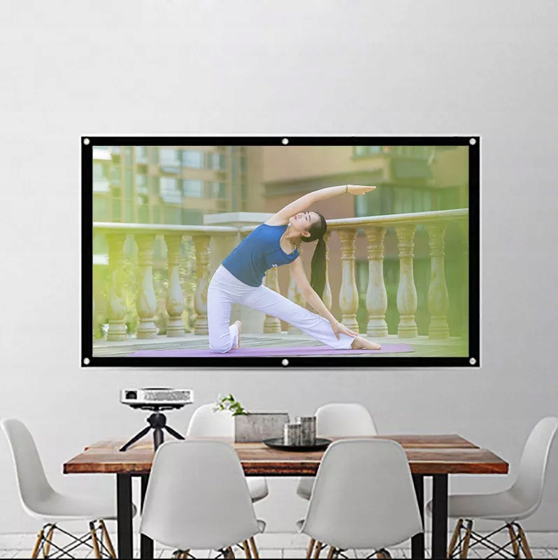 PROYECCIÓN PANTALLA para proyector portátil plegable 16:9 332x187 150 pulgadas - Foto n.° 7