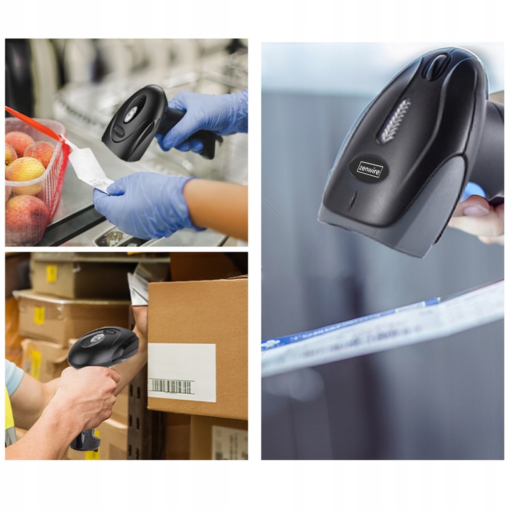 Stationärer Laser-EAN-USB-Kabelgebundener 1D-Barcode-Scanner-Leser J13 - Foto 9