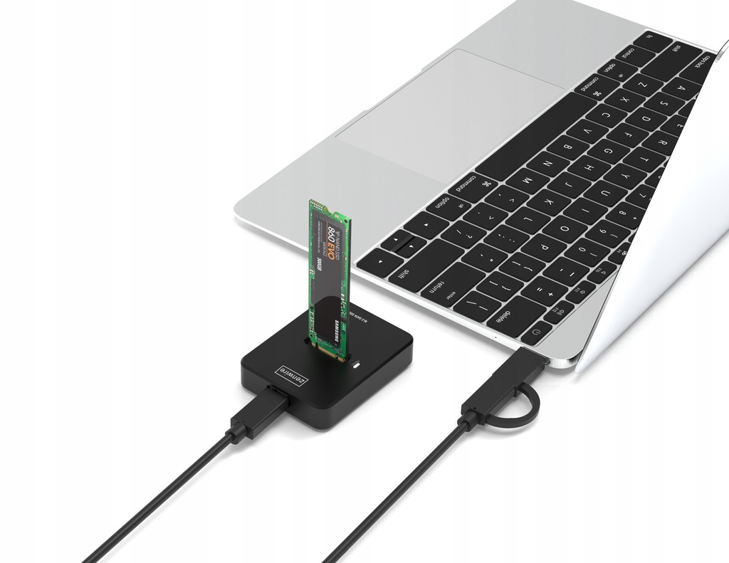 M2 NVMe PCIe/SATA NGFF SSD-Adapter, M.2 USB-C 10 GB/s Laufwerksschacht, Zenwire Gehäuse - Foto Nr. 3