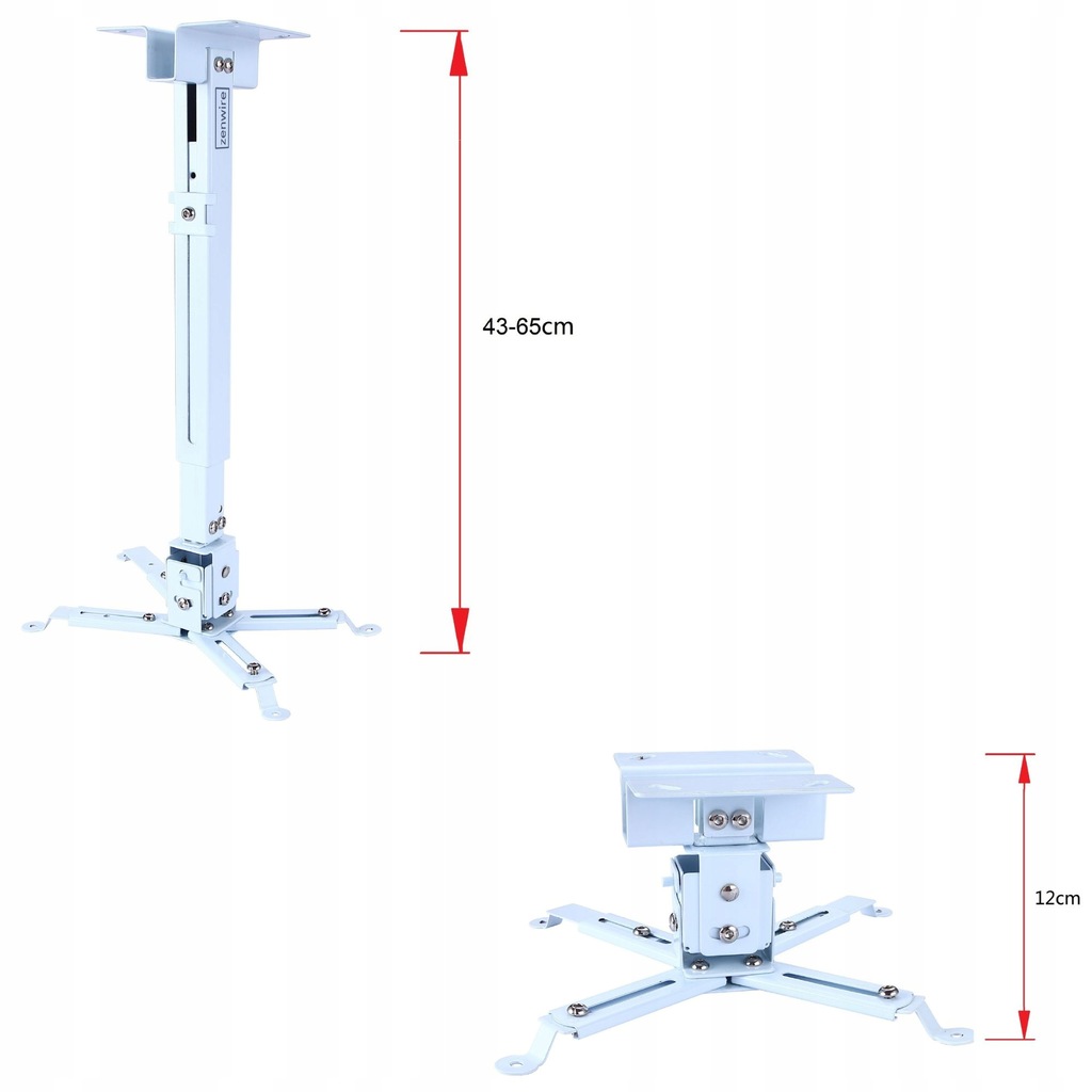 Zenwire 4-in-1 Projektorhalterung für Decke, Wand und bis zu 25 kg - Foto Nr. 7