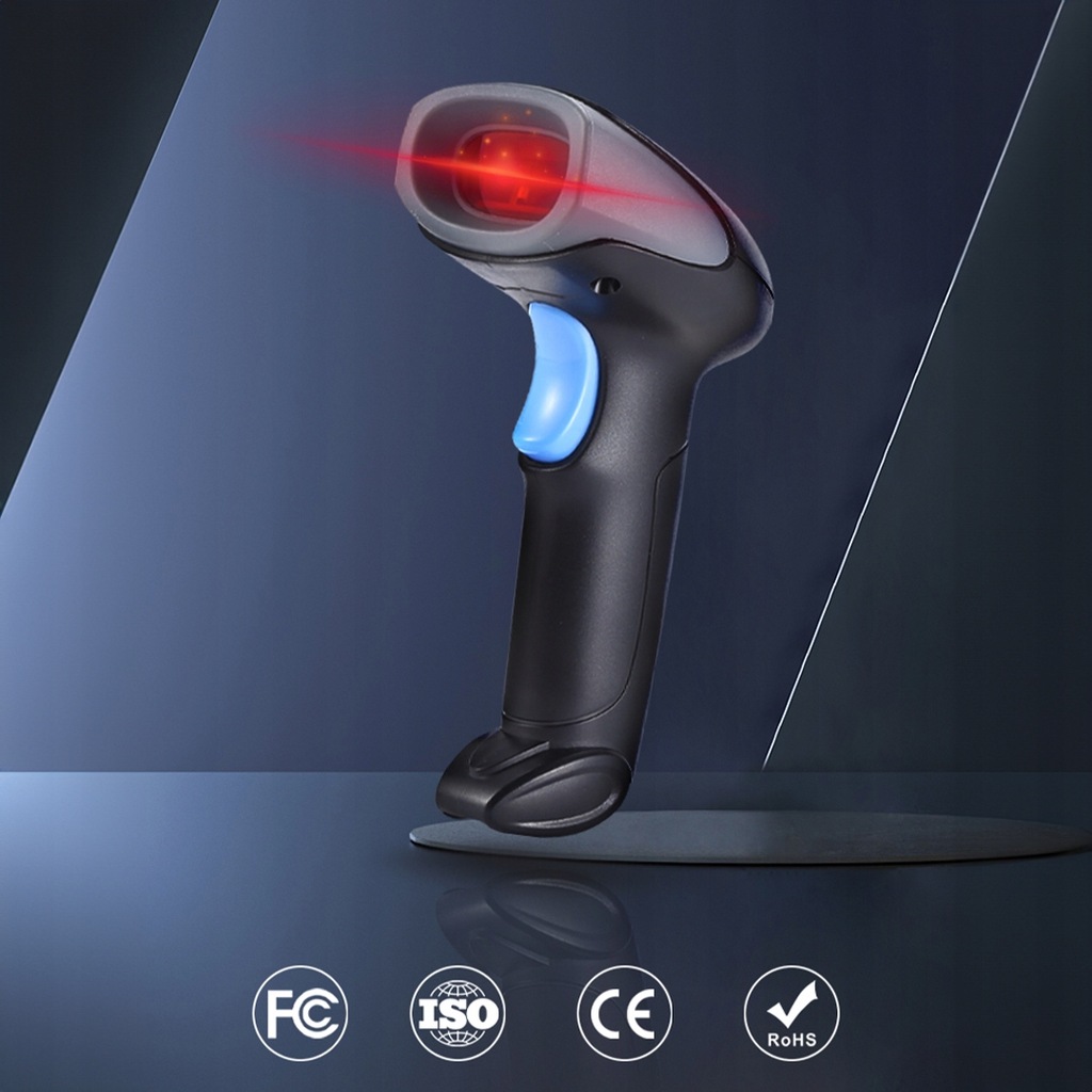 Stationärer Laser-EAN-USB-Kabelgebundener 1D-Barcode-Scanner-Leser J13 – Foto 11