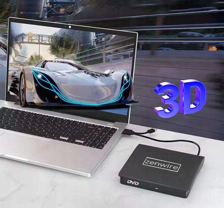 Graveur CD/DVD externe portable USB 3.0 pour ordinateur portable - Photo n° 14