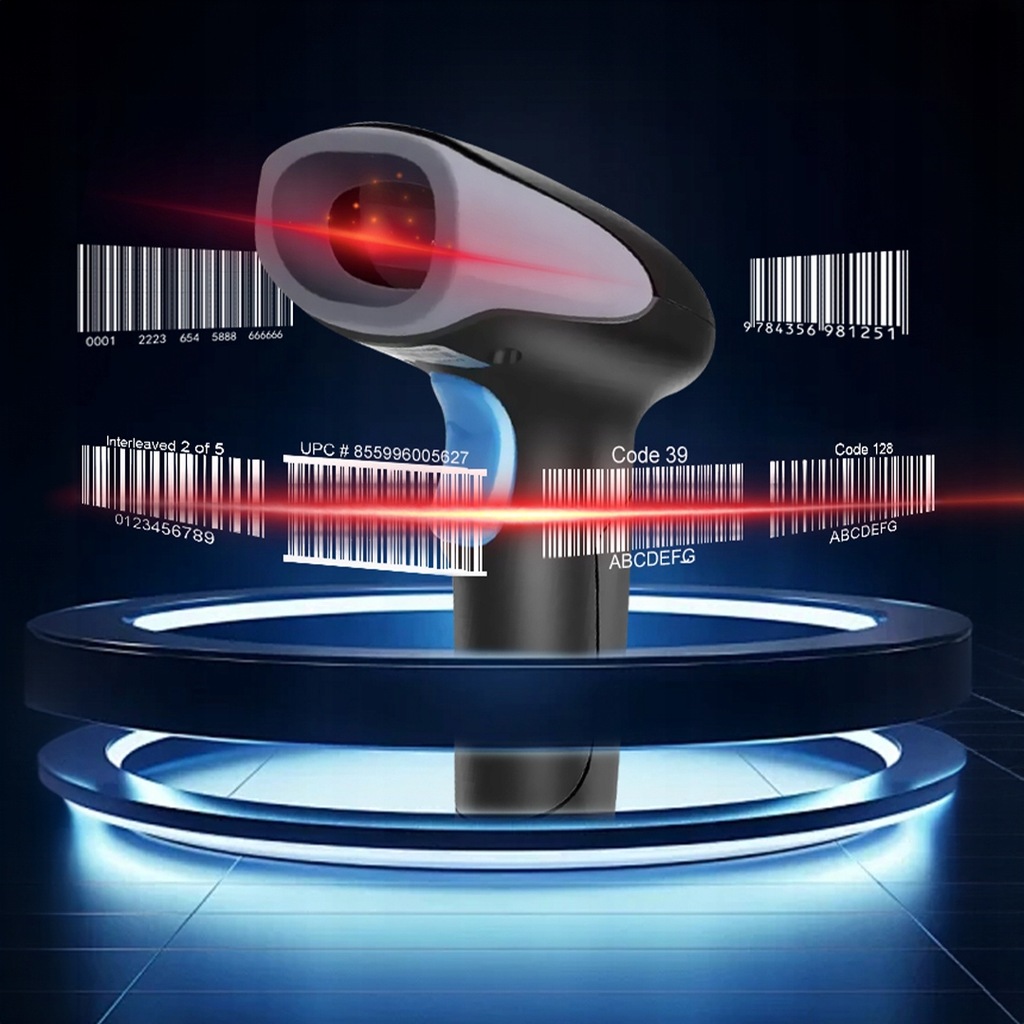 Barcode Scanner Reader Stationary Laser EAN USB Wired 1D J13 - photo 7