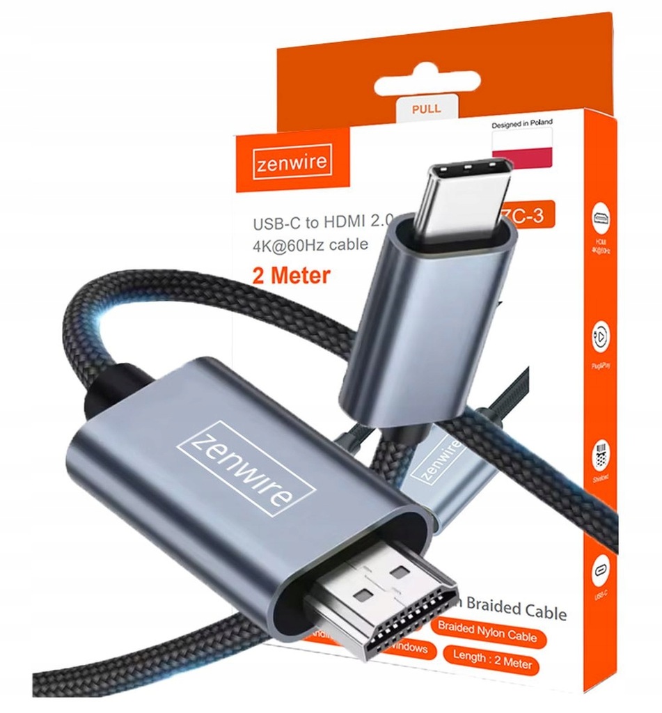 Cable Adapter USB-C HDMI 4K 60Hz MHL DEX for Phone Macbook