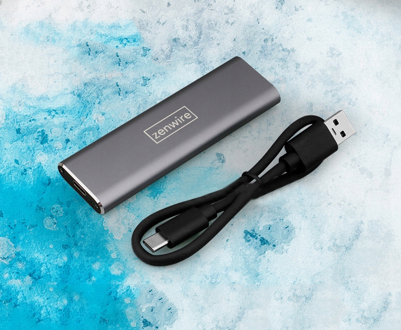 Adapter SSD Pocket m.2 USB-C m2 SATA-Gehäuse Zenwire - Foto Nr. 8