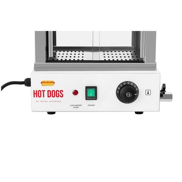 Machine à Hot-dog Royal Catering 550W - Chauffe-saucisses Et Pains - 30 Saucisses Max - Professionnel