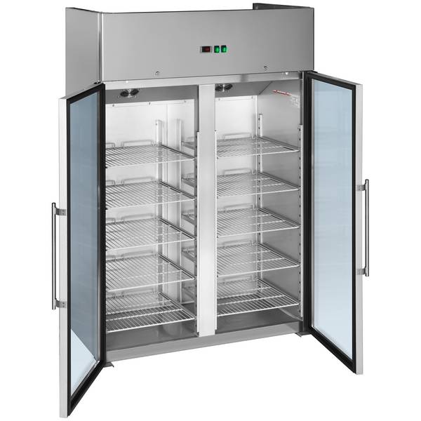 Frigorifero Per Vino Royal Catering RC-WC428 | 428 Litri | Acciaio Inox | Porta Vetro | Temperatura 5-18°C - Foto 4
