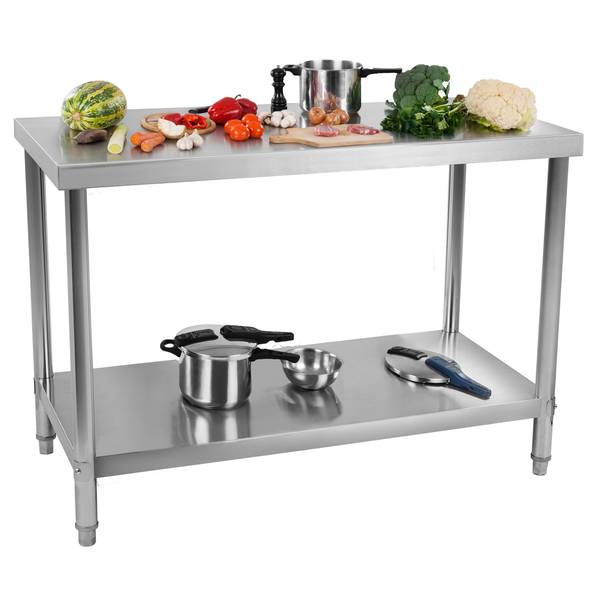 Tavolo Da Cucina In Acciaio Inox 60x30cm - Robustissimo E Super Pratico! - Foto 5