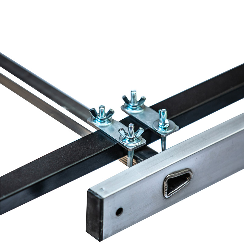 Ruote da Ø 125 mm per far scorrere la scala sul tetto e posizionarla facilmente
