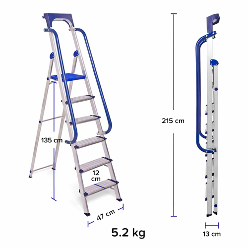 Dimensions de l'escabeau