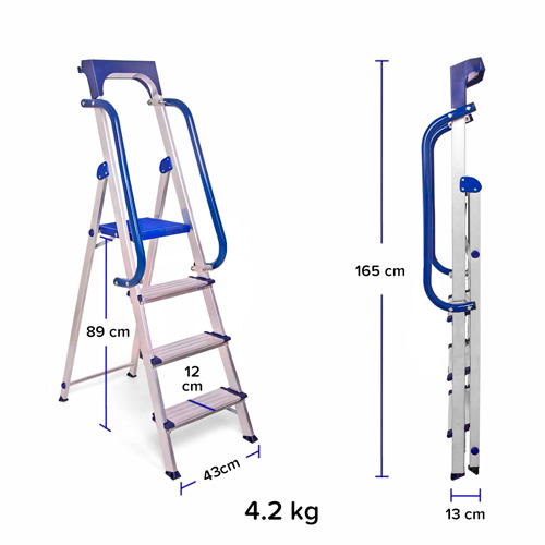 Dimensions de l'escabeau