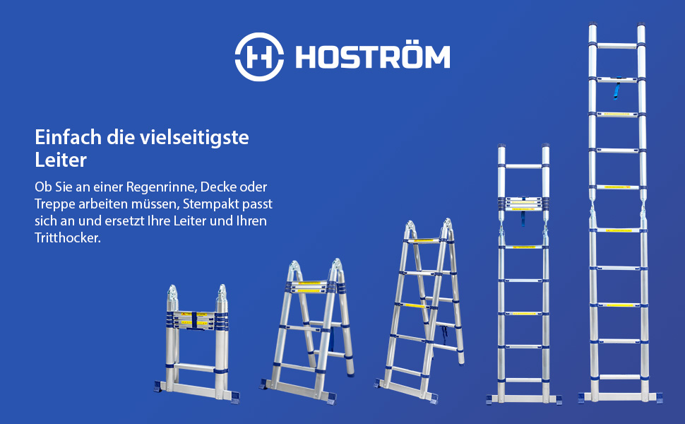 Teleskopische Aluminiumleiter