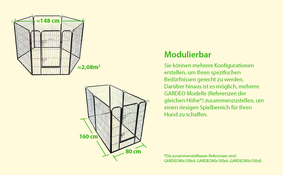 Hunde-, Welpen- und Kaninchengehege GARDEO