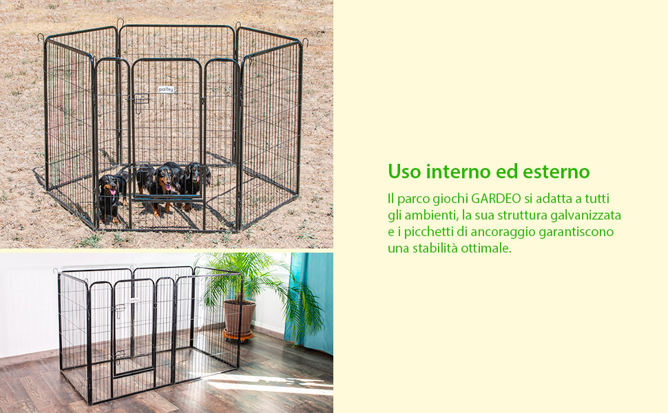 Recinto per cani, cuccioli e conigli GARDEO