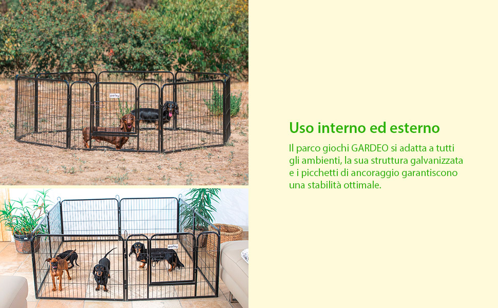 Recinto per cani, cuccioli e conigli GARDEO