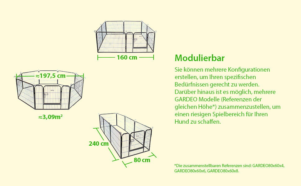 Hunde-, Welpen- und Kaninchengehege GARDEO