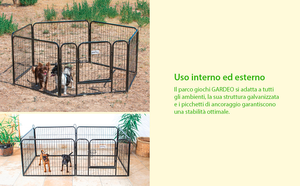 Recinto per cani, cuccioli e conigli GARDEO