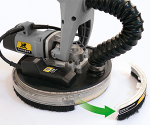 Carter escamotable, pour le ponçage en bordure